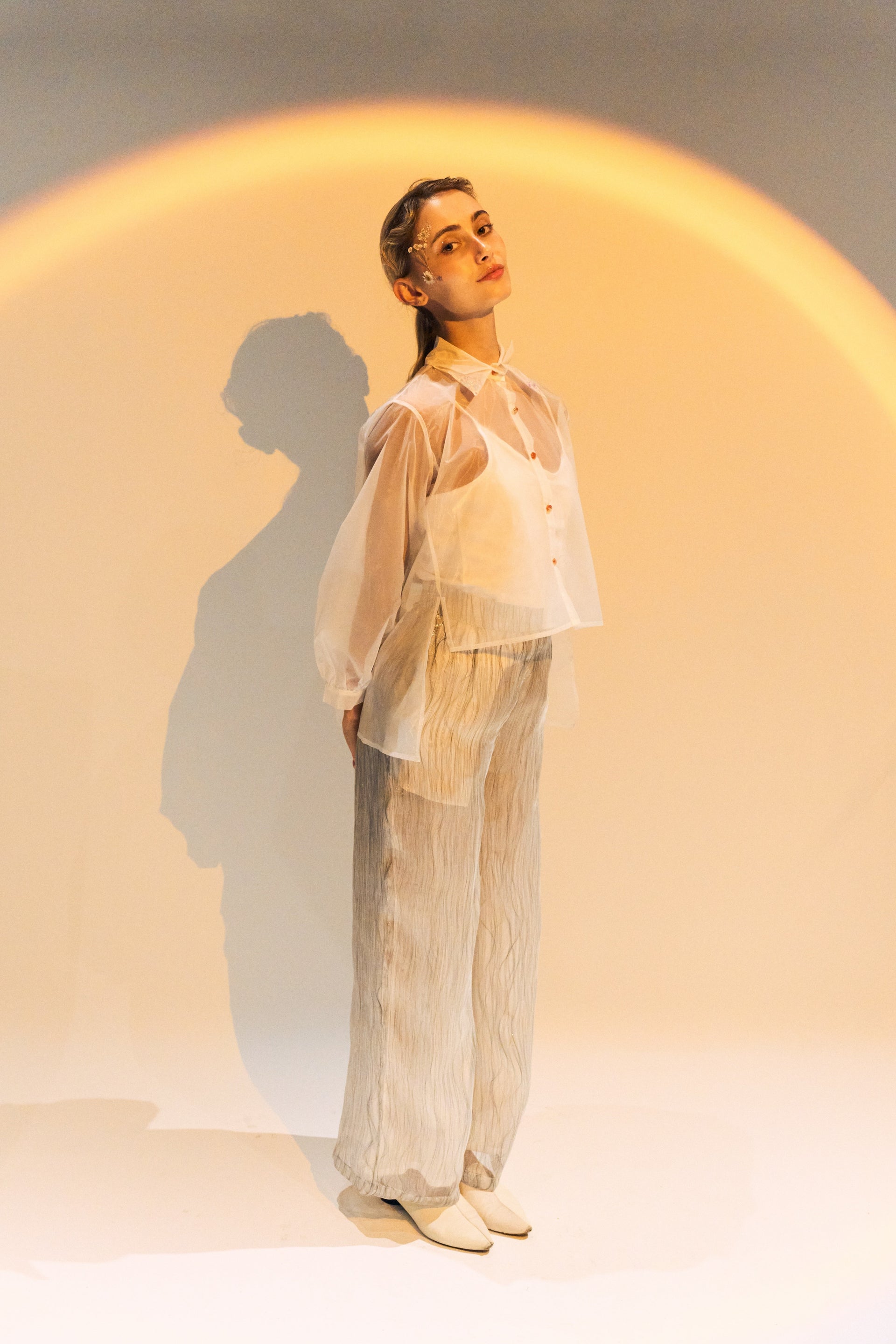 Sliver Thread Trousers