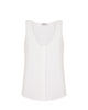 PAPER-CRISP Tank Top in White