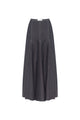 A-line maxi SKIRT with decorative zig-zag lines