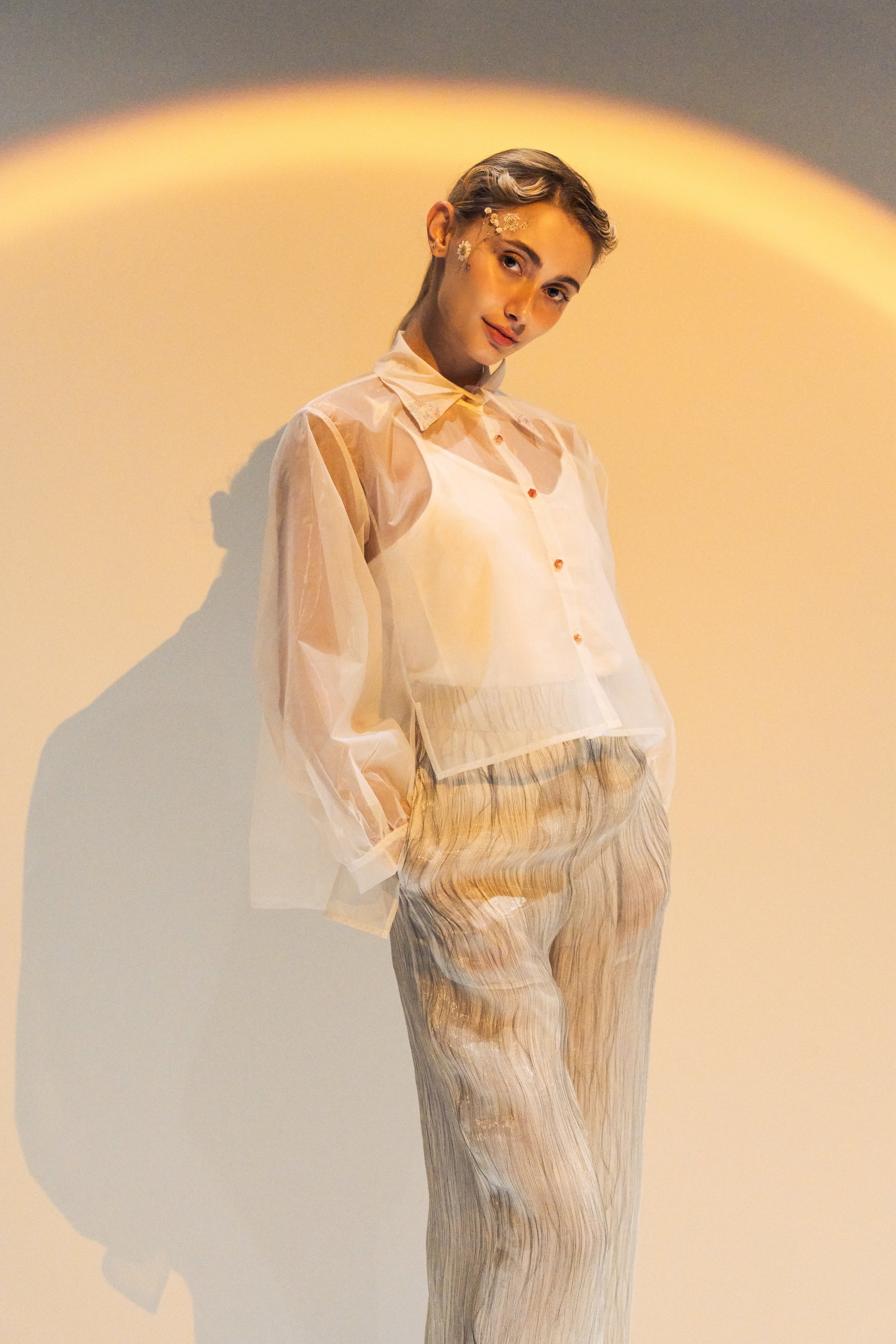 Sliver Thread Trousers