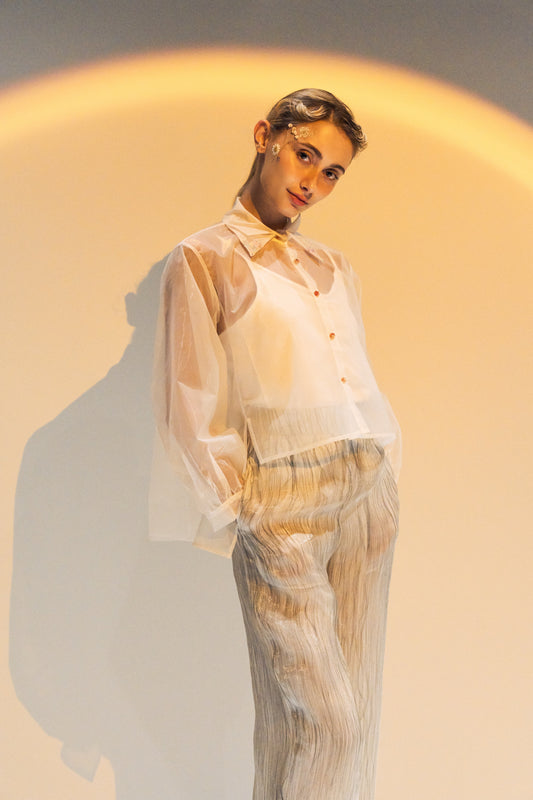 Sliver Thread Trousers