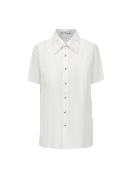 058 Short-sleeve shirt White