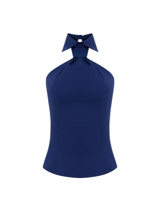 Blu TIE Top
