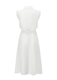 French Silk Ribbon Embroidery Shirt Dress