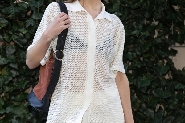 EMILIA CROCHET BEACH SHIRT