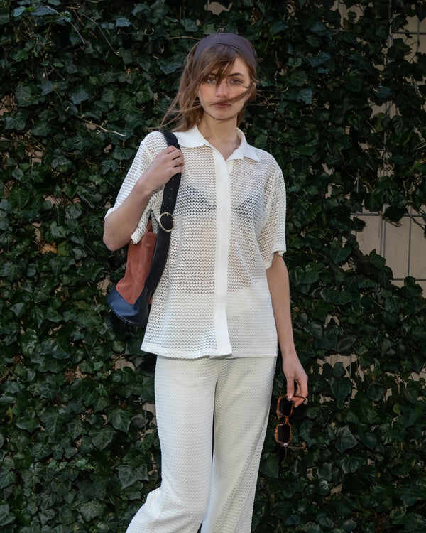 EMILIA CROCHET BEACH SHIRT
