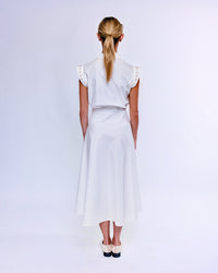 French Silk Ribbon Embroidery Shirt Dress