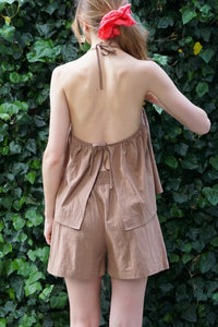 JAMIE COTTON RELAXED SHORTS - BLUE