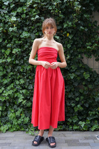 SUNSET COTTON MIDI DRESS