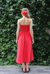 SUNSET COTTON MIDI DRESS