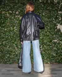 WESTSIDE VEGAN LEATHER RACER JACKET