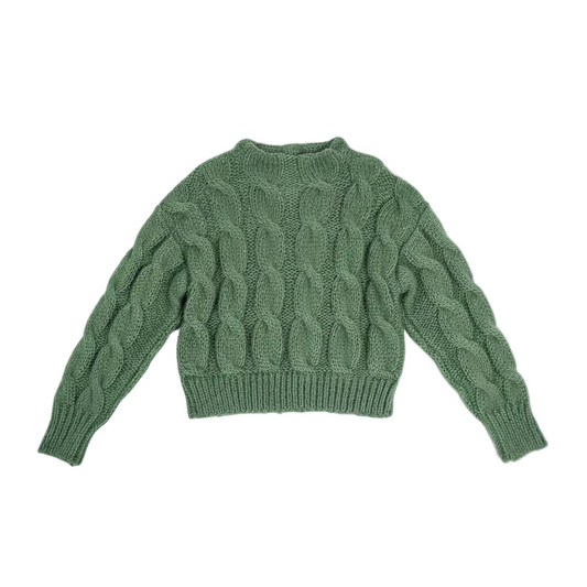 Handmade Merino and Mohair Cable Jumper