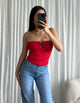 JENNA TUBE TOP RED