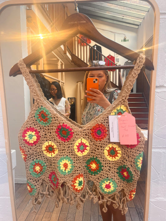 Organic Cotton Hand Crochet Top
